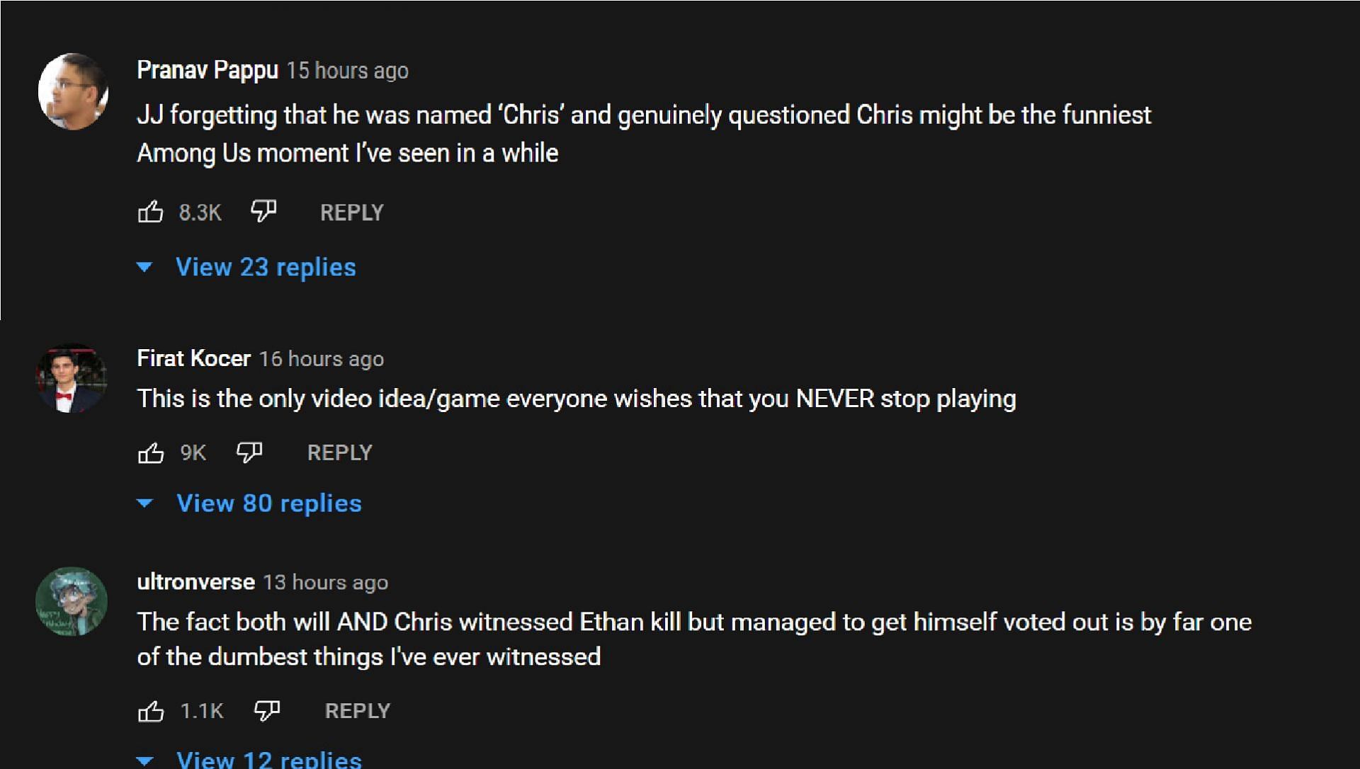 See what the fans had to say (Image taken from YouTube)